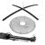 Set - Mast 2,8 m + kruisvoet Standard + Waterweegring